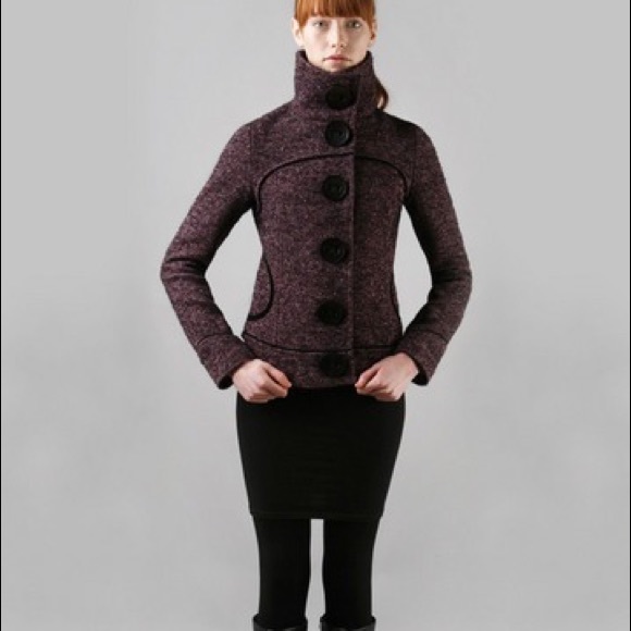 Soia & Kyo Teo pea purple blk trim, large buttons - Picture 4 of 9